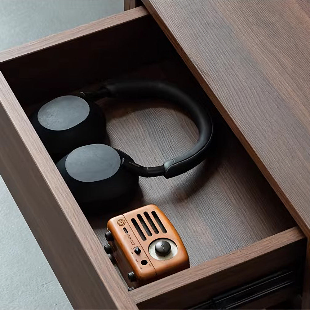 洗練されたモジュラー収納ナイトテーブル｜大容量引き出し・静音スライド｜多色展開インテリア家具