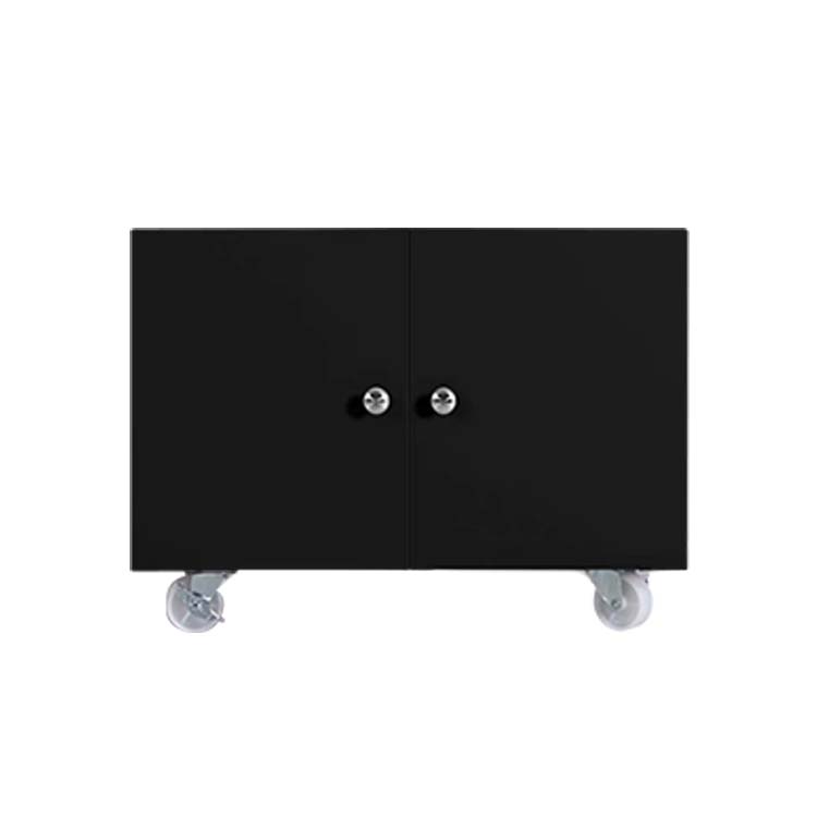 オフィスキャビネット　オフィス収納　デスク下ワゴン　オフィス機器置台　可動棚板　キャスター付き　ストッパー付き　マグネットキャッチ