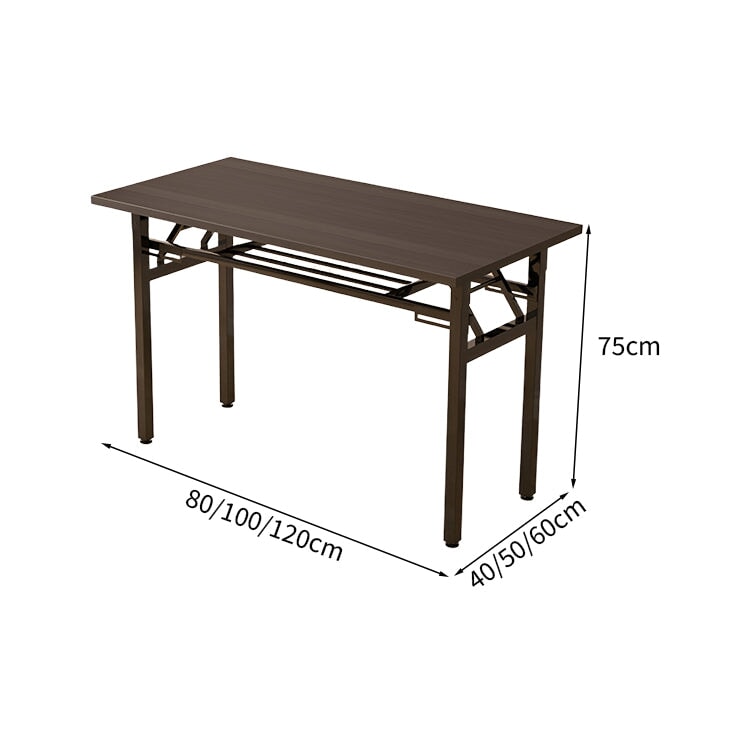 デスク　多用途デスク　研修用デスク　勉強机　木目調　折り畳み式　アジャスター付き　収納棚付き　人間工学　コンパクト　シンプル　ホワイト　ナチュラル　BGZ-K-008　  