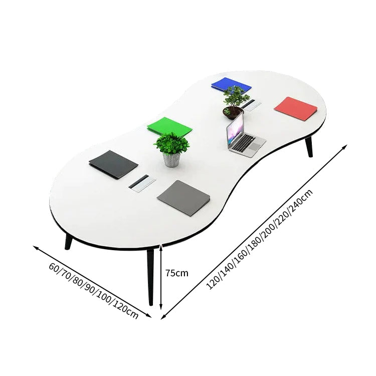 安全無臭　ミーティングテーブル　大型会議テーブル　オフィスデスク　ナチュラル　カスタマイズ可能　HYZ-T004　