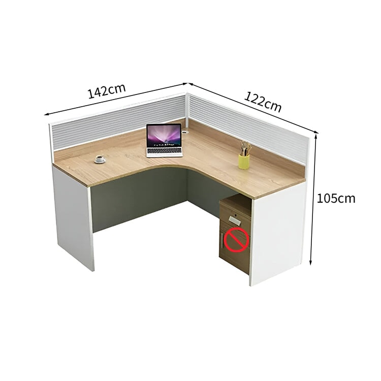 オフィスデスク　事務用デスク　事務机　ワークデスク　デスク　トップパネル付き　配線穴　サイドキャビネット　木目調　カスタマイズ可能　BGZ-K-070   