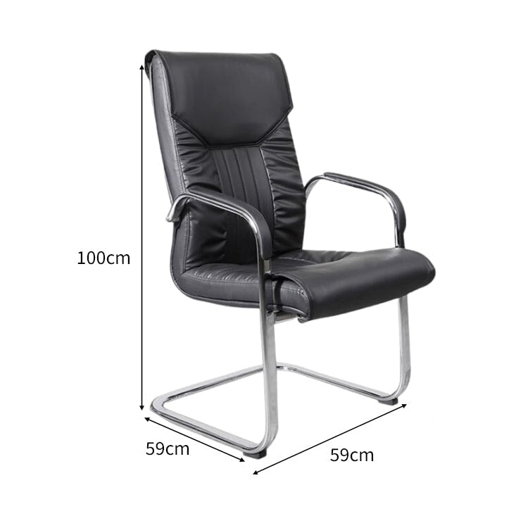 ラテックス　クッション　柔らか　人間工学　ＰＵレザー　スチールフレーム　ループ脚　チェア　オフィスチェア　シンプル　快適　BGY-C011　 