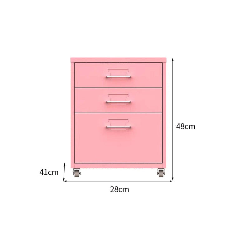 スチールチェストキャビネット｜キャスター付き カードホルダー 引き出し収納