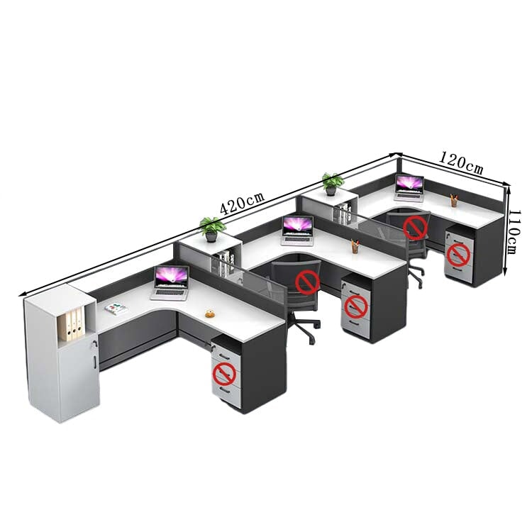 オフィスデスク　ワークデスク　事務用デスク　パソコンデスク　デスク　トップパネル　サイドキャビネット　大容量収納　ホワイト　カスタマイズ可能　BGZ-209 