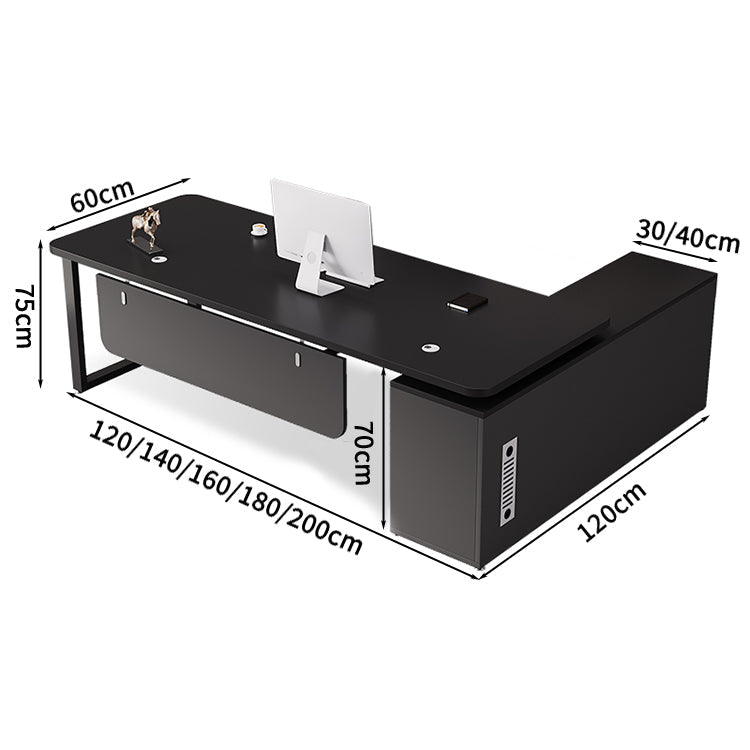 優しい木目と高機能を融合した、丸角デザインのエグゼクティブデスク
