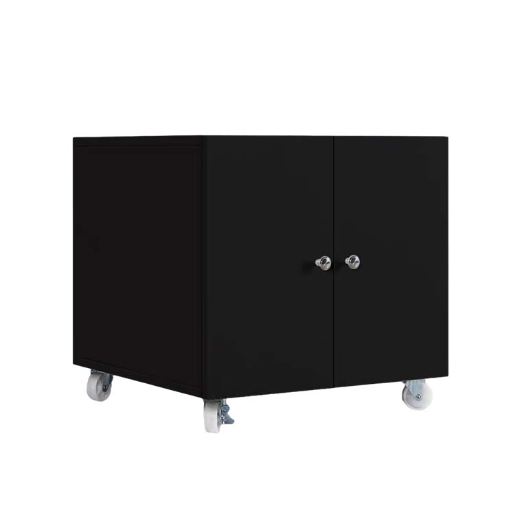 オフィスキャビネット　オフィス収納　デスク下ワゴン　オフィス機器置台　可動棚板　キャスター付き　ストッパー付き　マグネットキャッチ