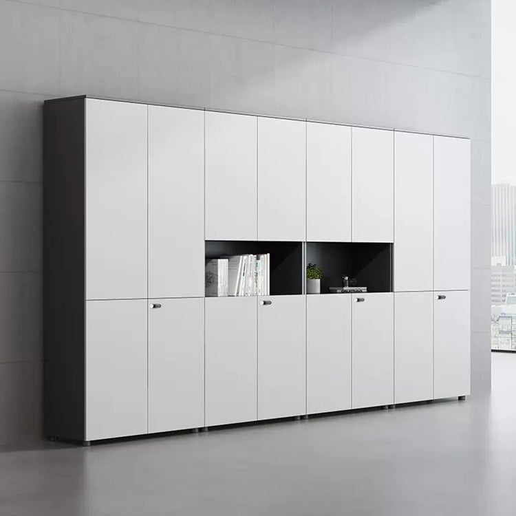 分類収納 × ダイヤル錠 × 組み合わせ自由｜多目的ホワイト収納キャビネット（カスタマイズ対応）