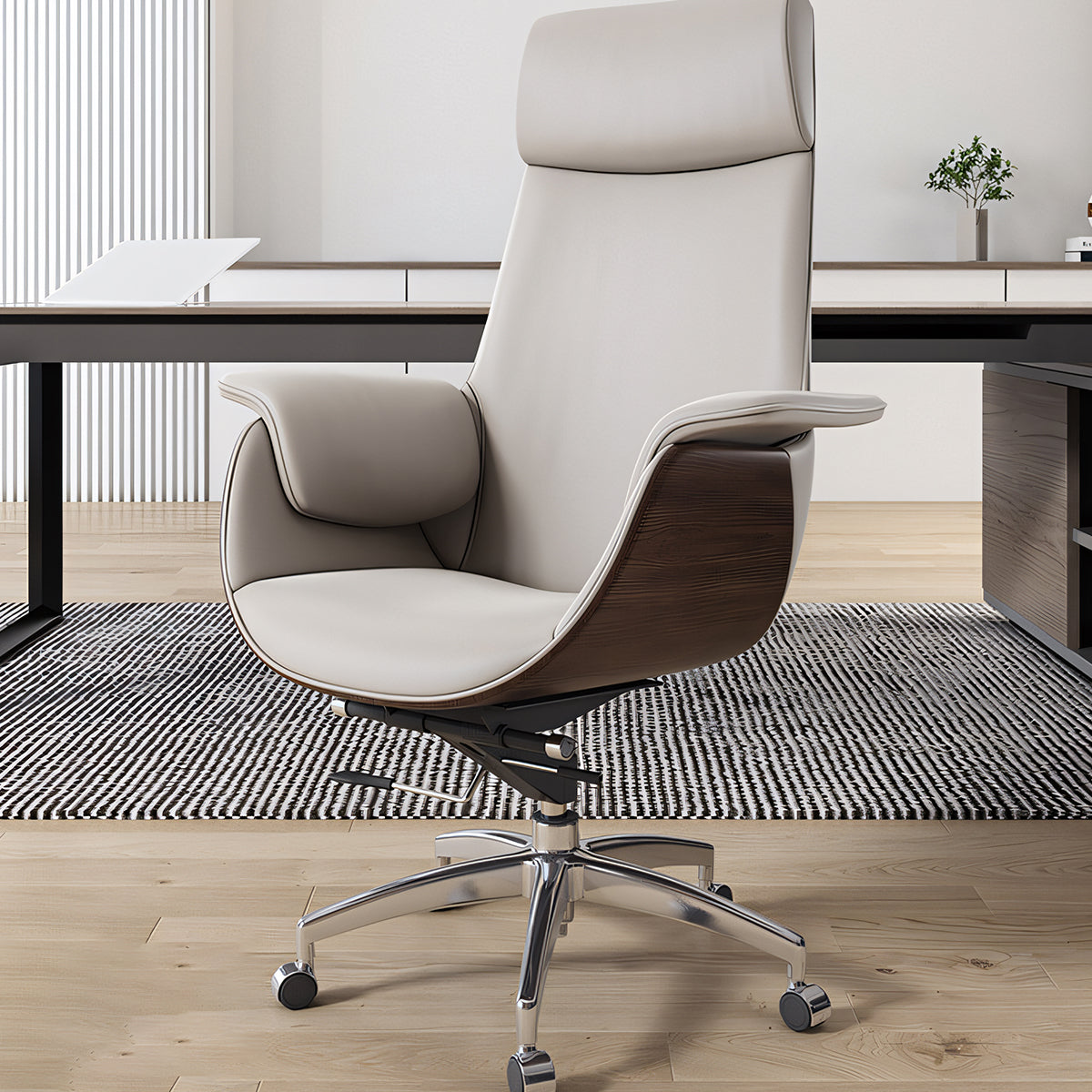 人間工学　オシャレ　モダン　快適　仕事用チェア　オフィスチェア　レザー　クッション　高さ調節椅子　ハイバック　肘掛け　カスタマイズ可能