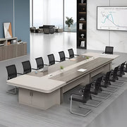 分厚い天板　重厚感　安定性　扉付き収納　大容量　配線ボックス　メラミン化粧板　幅広　ゆとり　会議テーブル　テーブル　ミーティングテーブル　上質　格調高い　落ち着き　カスタマイズ可能　HYZ-K-078