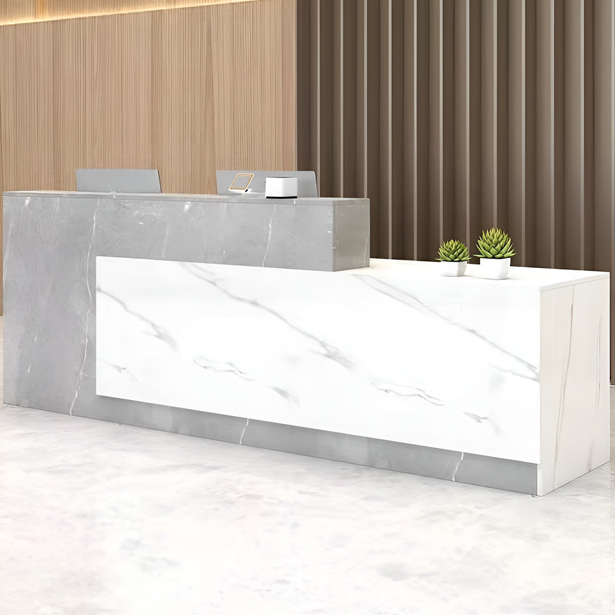 受付カウンター　レジカウンター　受付台　レジカウンター　カウンターテーブル　オフィス受付　カウンター　店舗用　大容量収納　エコ素材　カスタマイズ可能　JDT-S021　 