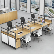 デスク　オフィスデスク　ワークデスク　キャビネット付き　シリンダー錠付き　木目調　配線穴付き　組み合わせ自由　シンプル　ホワイト　ウォールナット　BGZ-K-006     