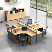 オフィスデスク　ワークデスク　パソコンデスク　事務用デスク　デスク　トップパネル　配線孔　ナチュラル　カスタマイズ可能