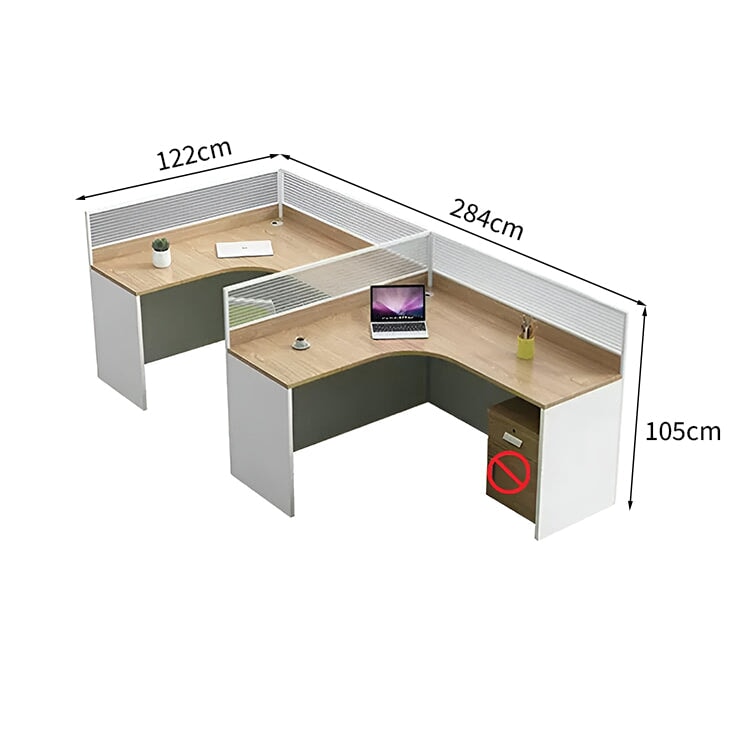 オフィスデスク　事務用デスク　事務机　ワークデスク　デスク　トップパネル付き　配線穴　サイドキャビネット　木目調　カスタマイズ可能　BGZ-K-070   