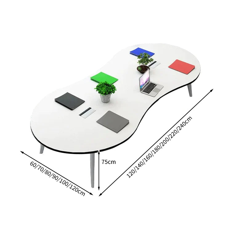 安全無臭　ミーティングテーブル　大型会議テーブル　オフィスデスク　ナチュラル　カスタマイズ可能　HYZ-T004　