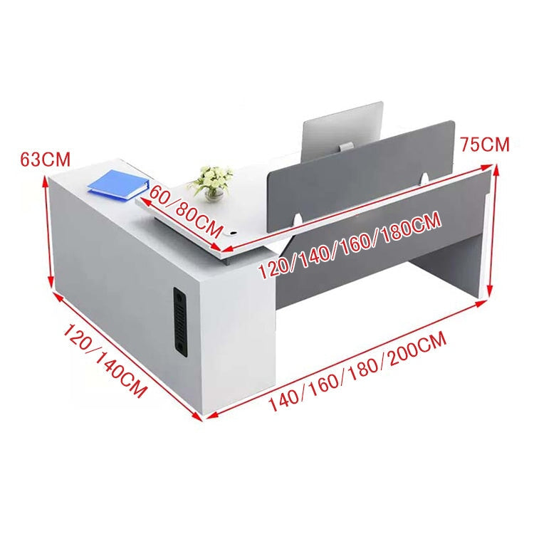 オフィスデスク　事務用デスク　ワークデスク　パソコンデスク　デスク　サイドキャビネット　幕板付き　鍵付き引き出し　PC収納　カスタマイズ可能　BGZ-160 