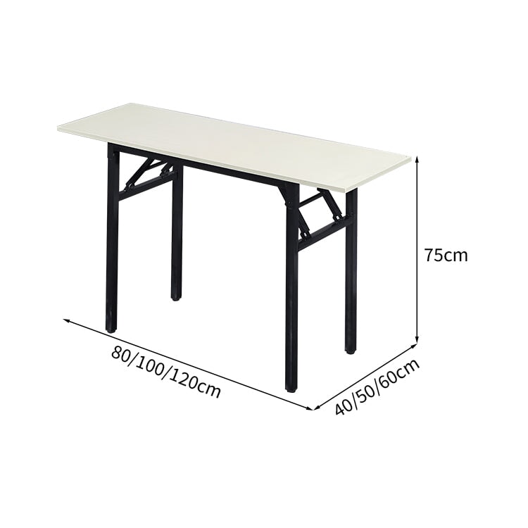 デスク　多用途デスク　研修用デスク　勉強机　木目調　折り畳み式　アジャスター付き　収納棚付き　人間工学　コンパクト　シンプル　ホワイト　ナチュラル　BGZ-K-008　  