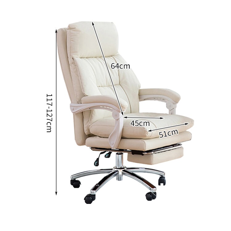 昇降回転式　リクライニング　二重クッション　ＰＵレザー　チェア　オフィスチェア　シリコンフィル　高反発ウレタン　柔らか　快適　心地よい　BGY-C007