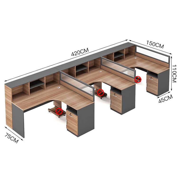L字型収納デスク｜キャビネット＆配線孔付き × 大容量ラック × カスタマイズ対応