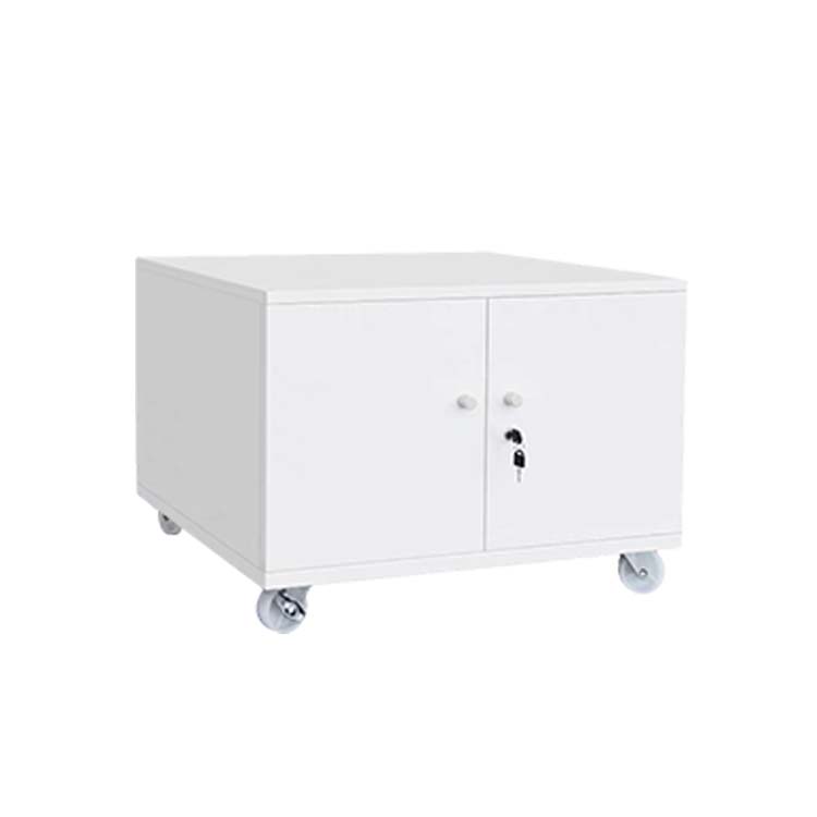 オフィスキャビネット　オフィス収納　デスク下ワゴン　オフィス機器置台　可動棚板　キャスター付き　ストッパー付き　マグネットキャッチ