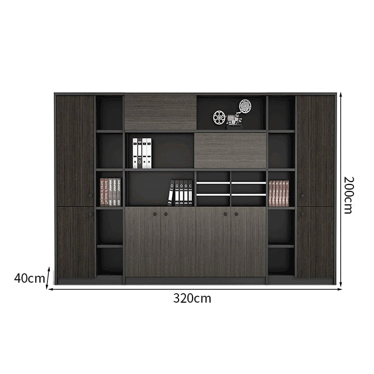 組み合わせ可能　引き戸　扉付き収納　オープン収納　衣類収納　分類収納　多目的　収納キャビネット　キャビネット　収納棚　木目調　落ち着き　大容量　ブラック　カスタマイズ可能