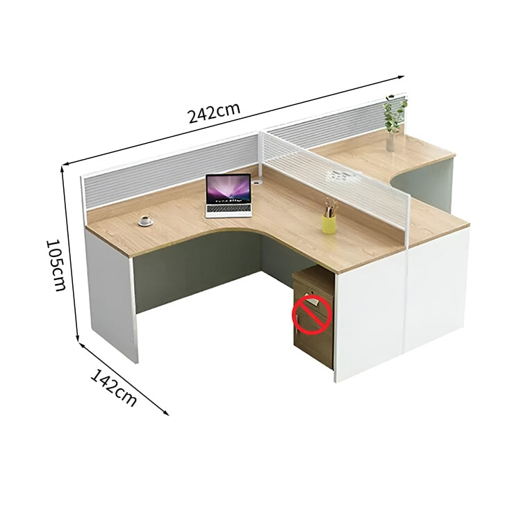 オフィスデスク　事務用デスク　事務机　ワークデスク　デスク　トップパネル付き　配線穴　サイドキャビネット　木目調　カスタマイズ可能　BGZ-K-070   