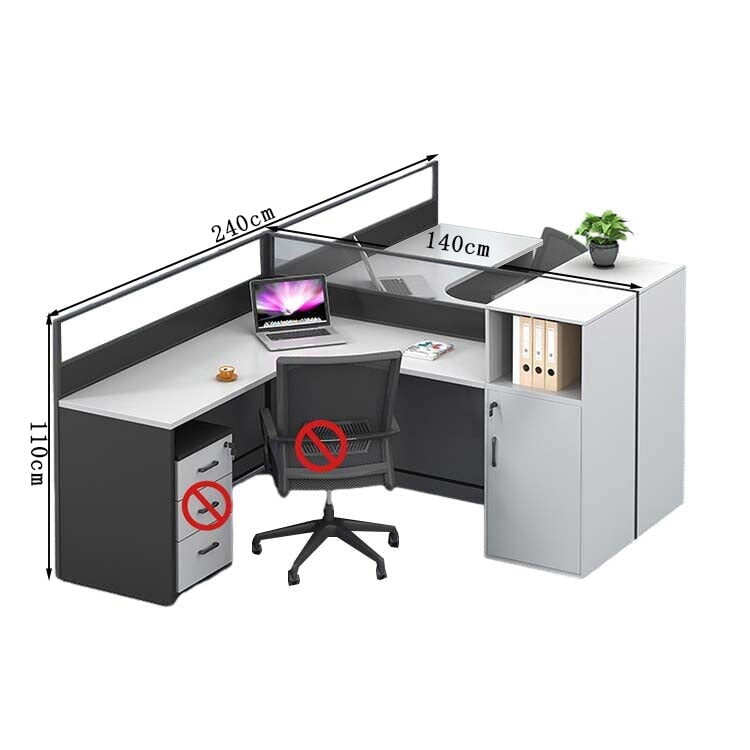 オフィスデスク　ワークデスク　事務用デスク　パソコンデスク　デスク　トップパネル　サイドキャビネット　大容量収納　ホワイト　カスタマイズ可能　BGZ-209 