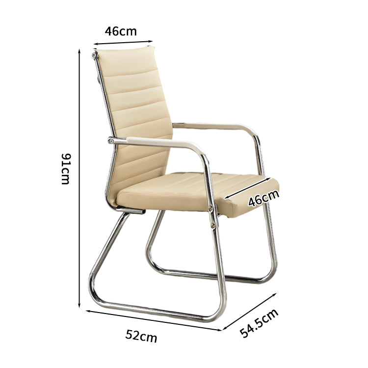 ワークチェア　オフィスチェア　デスクチェア　ミーティングチェア　ループ脚　人間工学　レザー　肘掛け　高密度ウレタンフォーム　メッシュ　シンプル　ブラック　