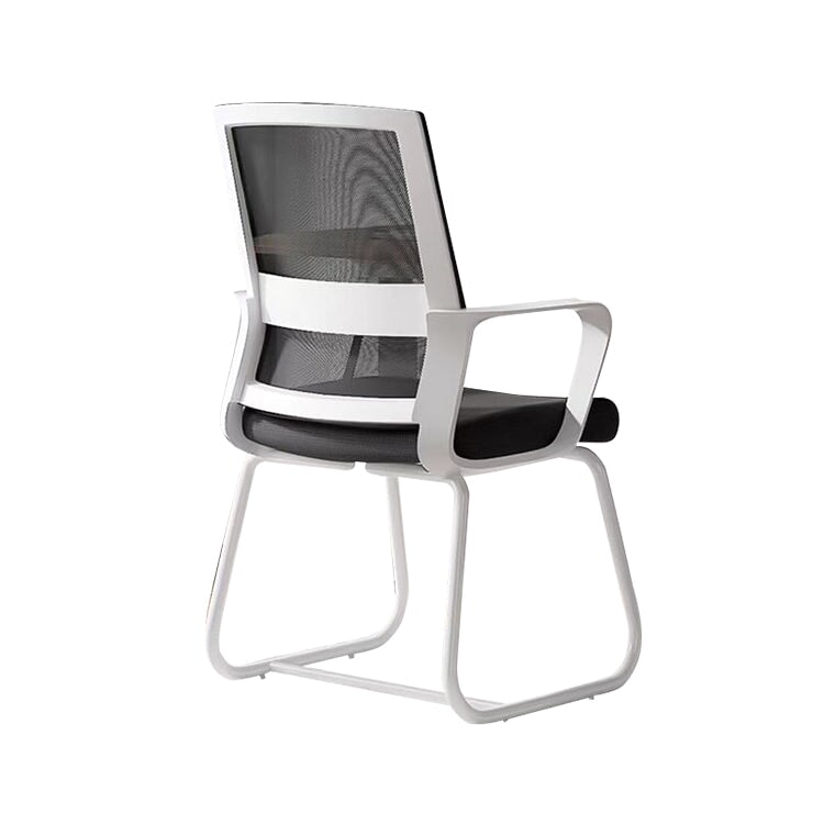 人間工学　フィット感　ループ脚　安定性　耐荷重　高密度ウレタン　柔らか　オフィスチュエア　チェア　椅子　シンプル　ミニマル　ホワイト　ブラック　BGY-K-042　 