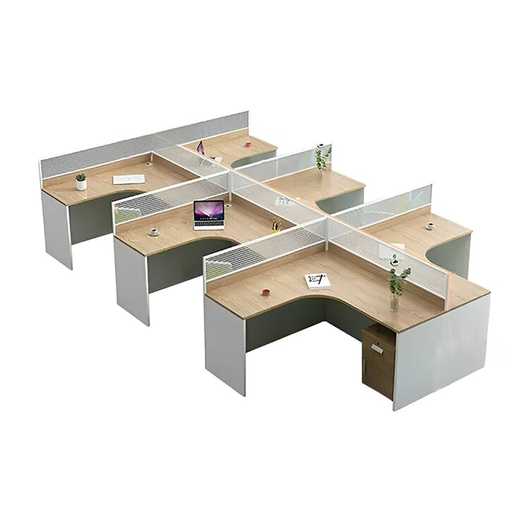 オフィスデスク　事務用デスク　事務机　ワークデスク　デスク　トップパネル付き　配線穴　サイドキャビネット　木目調　カスタマイズ可能　BGZ-K-070   