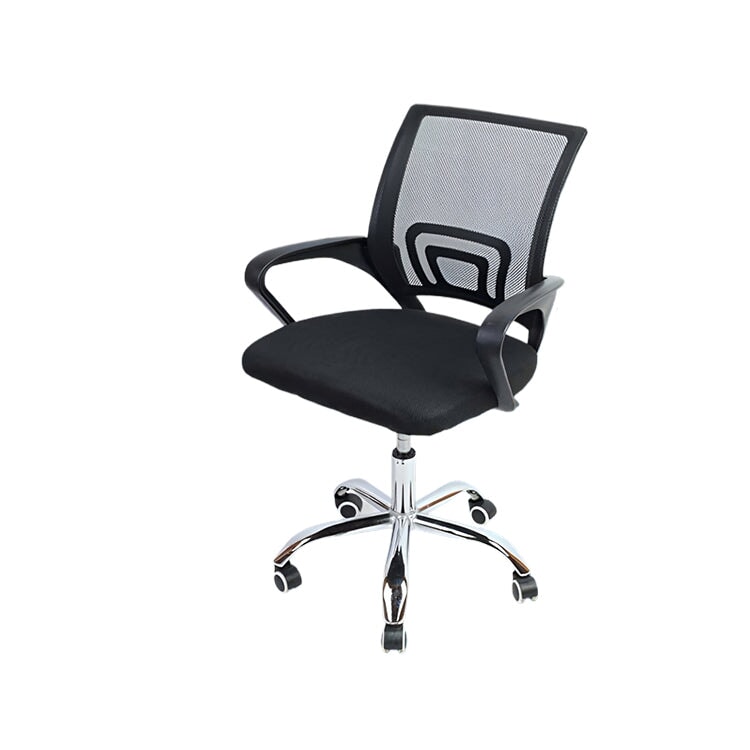 パソコンチェア　スタッフチェア　背もたれ付き　スイベルチェア　昇降式　家庭用　弓型　会議用　オフィスチェア　デスクチェア　メッシュチェア　BGY-057