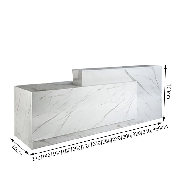 作業台　お洒落　鍵付き　荷物置き　レジカウンター　レジ台　引き出し付き　カウンター　レジ　業務用　飲食店　シンプル　マーブル　カスタマイズ可能　JDT-T034