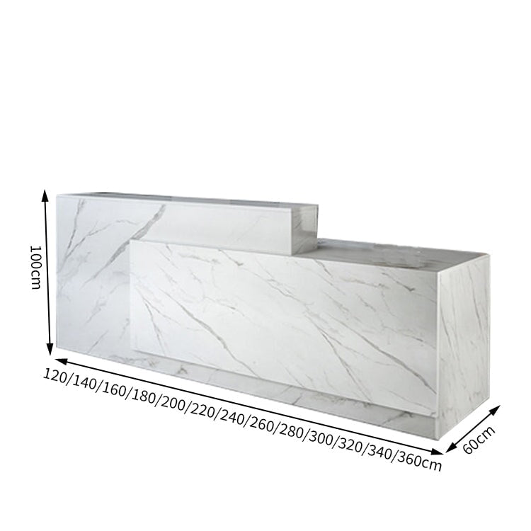 作業台　お洒落　鍵付き　荷物置き　レジカウンター　レジ台　引き出し付き　カウンター　レジ　業務用　飲食店　シンプル　マーブル　カスタマイズ可能　JDT-T034