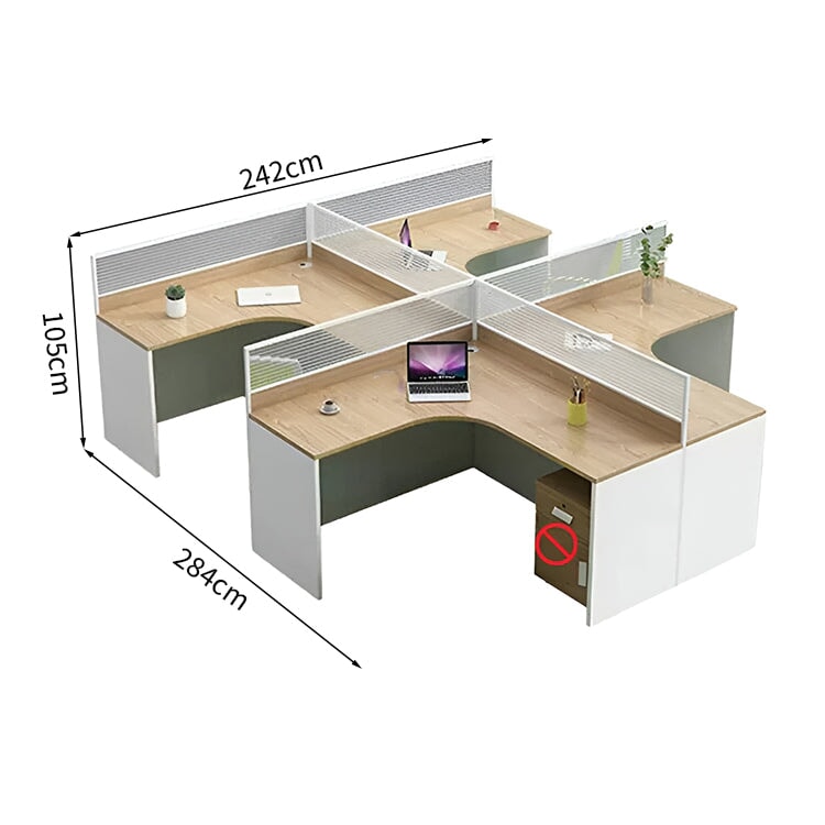 オフィスデスク　事務用デスク　事務机　ワークデスク　デスク　トップパネル付き　配線穴　サイドキャビネット　木目調　カスタマイズ可能　BGZ-K-070   