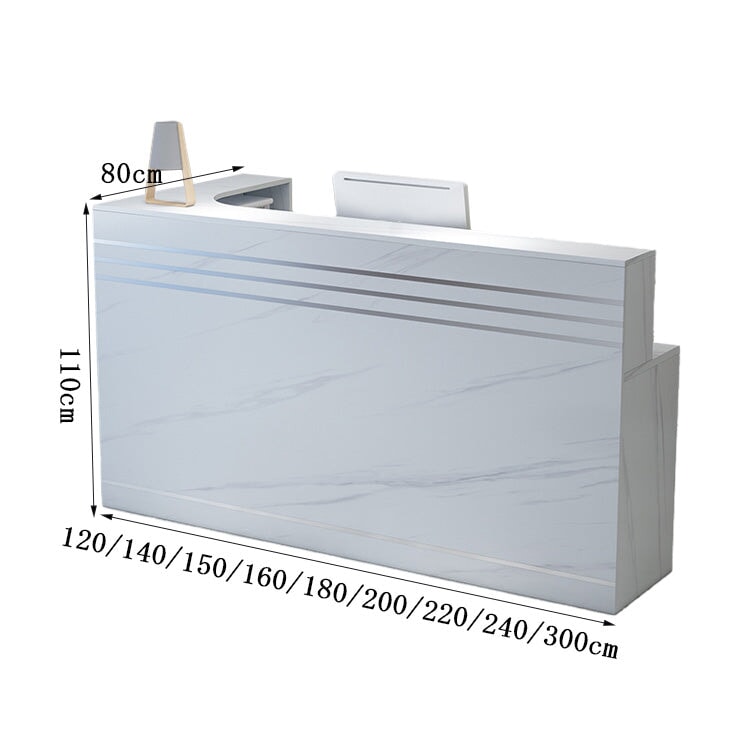 多段式収納棚　扉付き収納　分類収納　エコ板材　上部天板　受付カウンター　カウンター　レジ台　シンプル　マーブル柄　洗練　実用　ブラック　ホワイト　JDT-K061