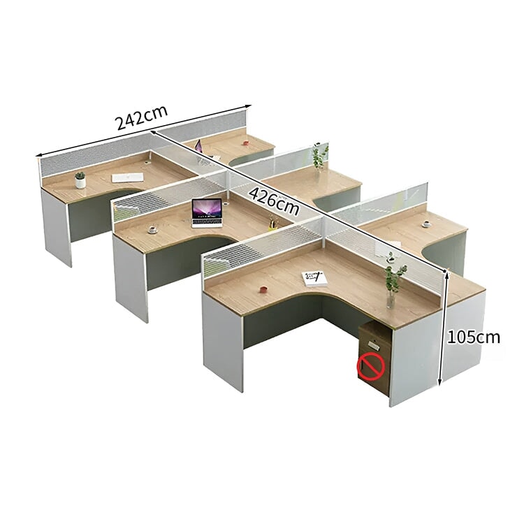 オフィスデスク　事務用デスク　事務机　ワークデスク　デスク　トップパネル付き　配線穴　サイドキャビネット　木目調　カスタマイズ可能　BGZ-K-070   