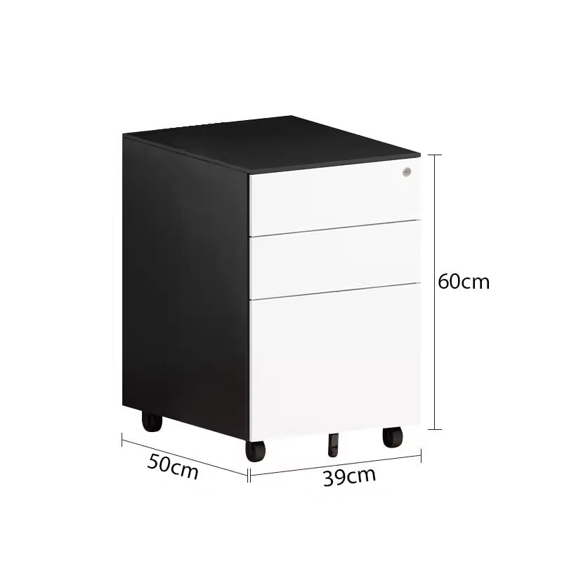 オフィスデスク　ワークデスク　パソコンデスク　 デスク　鋼製フレーム　トップパネル付き　組み合わせ自由　ファイルワゴン　ホワイト　カスタマイズ可能　BGZ-C059　 