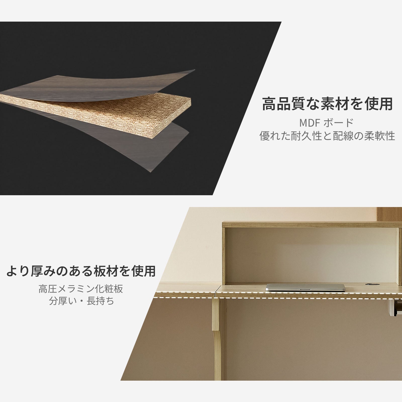 空間にやさしく溶け込む、木目調のナチュラル受付カウンター