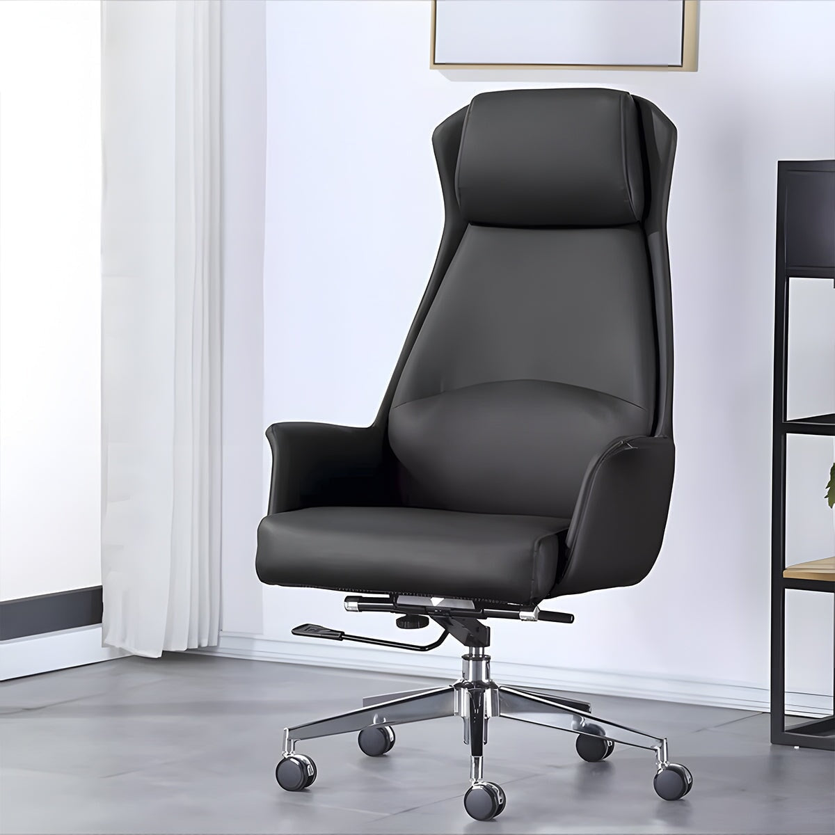 高機能チェア　ワークチェア　イス　ロッキング機能　昇降可能　人間工学　ラテックス　ウレタンフォーム　レザー生地　カスタマイズ可能　BGY-M-046