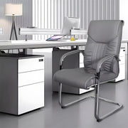 ラテックス　クッション　柔らか　人間工学　ＰＵレザー　スチールフレーム　ループ脚　チェア　オフィスチェア　シンプル　快適　BGY-C011　 