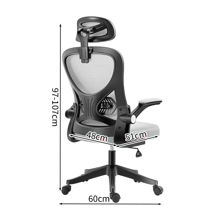 エアサポート·エルゴチェア｜跳ね上げ式アーム×通気メッシュ×ランバーサポート搭載
