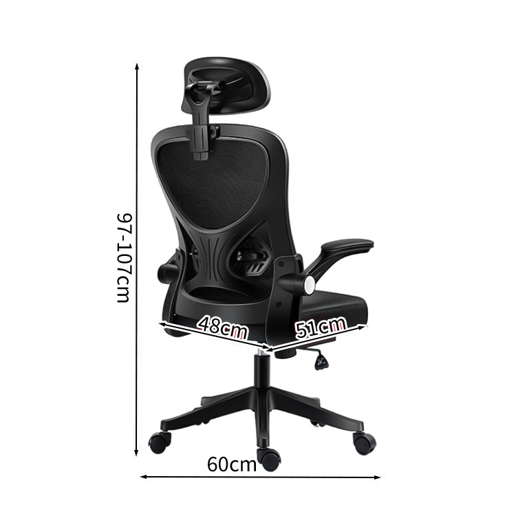 エアサポート·エルゴチェア｜跳ね上げ式アーム×通気メッシュ×ランバーサポート搭載