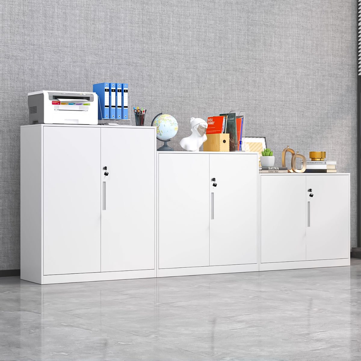 スチール製収納キャビネット｜簡単施錠・解錠｜カスタマイズ可能｜整理整頓をサポート