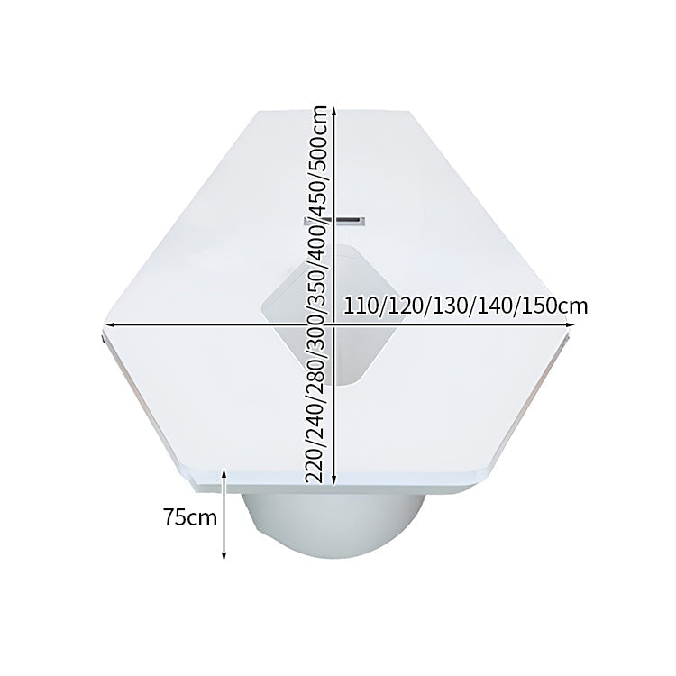 清潔感　分厚い天板　重厚　配線孔　Ｒ仕上げ　会議テーブル　テーブル　おしゃれ　モダン　デザイン性　高級感　ホワイト　カスタマイズ可能　HYZ-K026