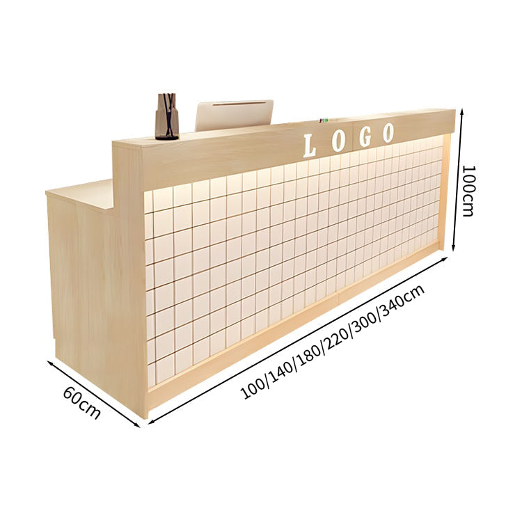 受付カウンター　 カウンター 　受付台　 オフィス受付　 エントランス受付　ナチュラル　カスタマイズ可能　JDT-M-004