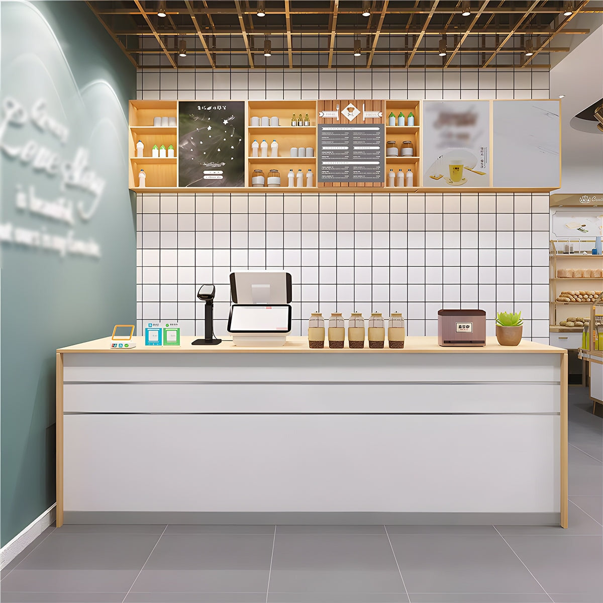 受付カウンター　 カウンター 　受付台　 オフィス受付　 エントランス受付　 レジ台　カスタマイズ可能　JDT-M-020　