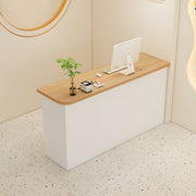 受付カウンター　レジカウンター　カウンター　角丸　配線孔付き　錠付き　引出し付き　シンプルホワイト　カスタマイズ可能