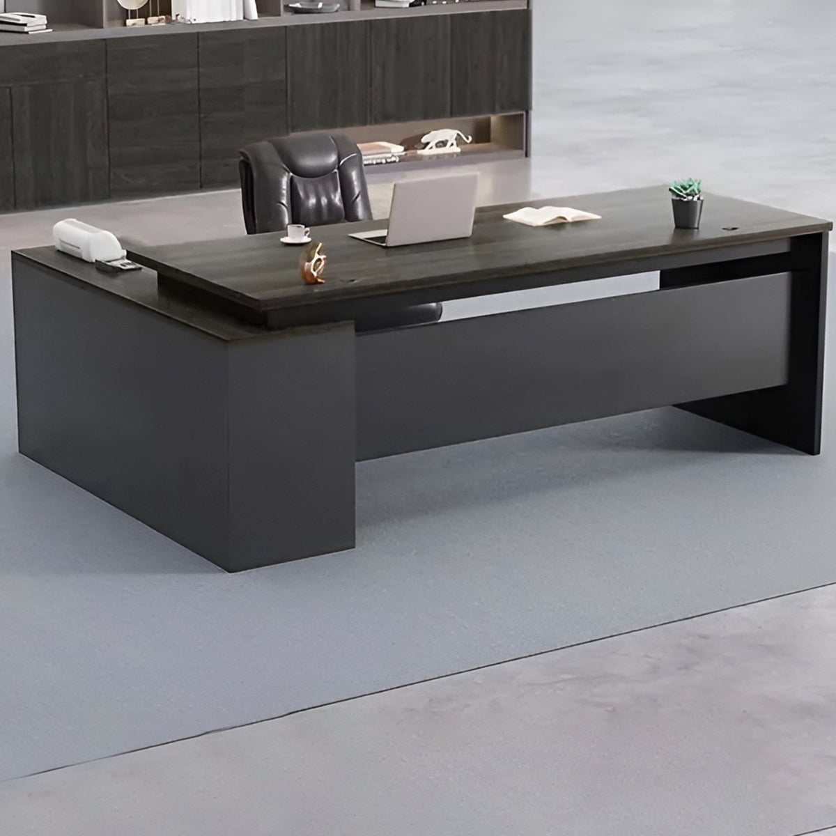 エグゼクティブデスク 法人 役員用デスク 片袖机 役員机 役員用家具 応接室 社長室　LBZ-K031