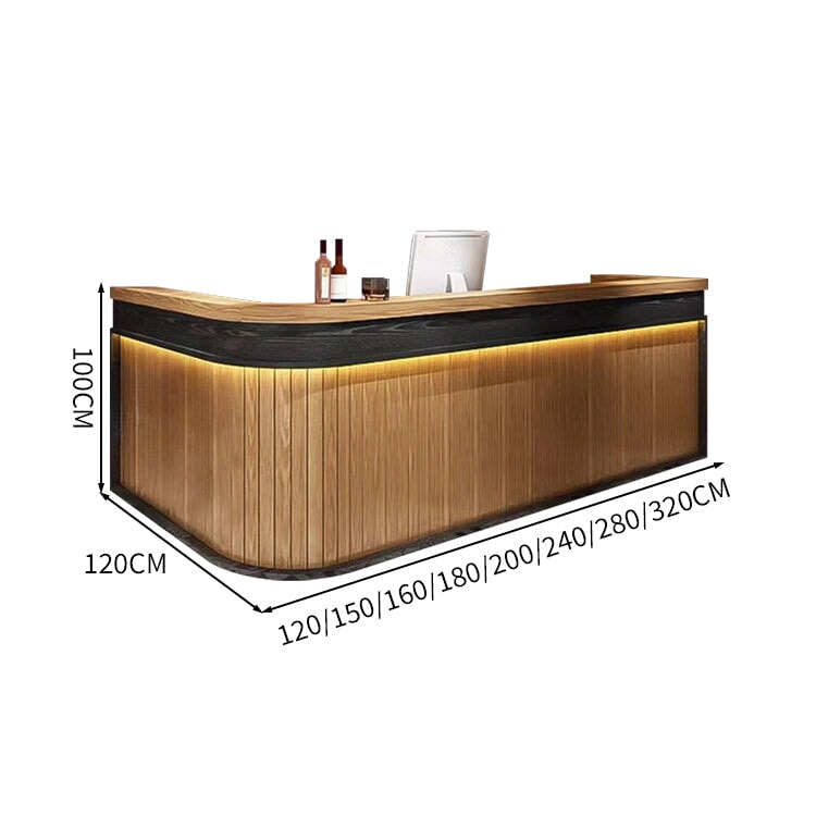 カスタマイズ　受付カウンター　JDT-089 logo付き  