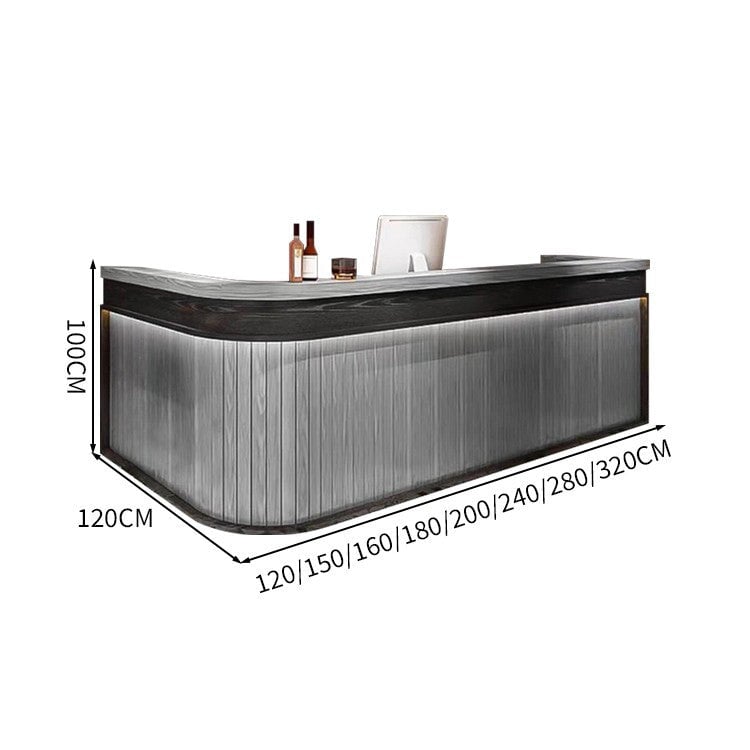 カスタマイズ　受付カウンター　JDT-089 logo付き  