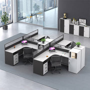 オフィスデスク　ワークデスク　事務用デスク　パソコンデスク　デスク　トップパネル　サイドキャビネット　大容量収納　ホワイト　カスタマイズ可能　BGZ-209